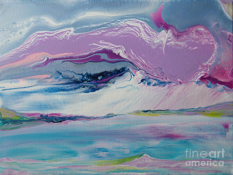 Island squall  8299 Painting by Priscilla Batzell Expressionist Art Studio Gallery