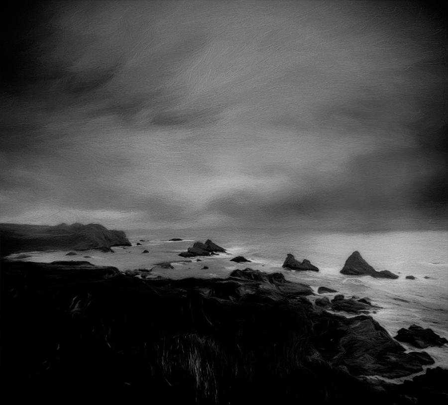 Islay Dreaming # 3 - black and white Digital Art by Don DePaola
