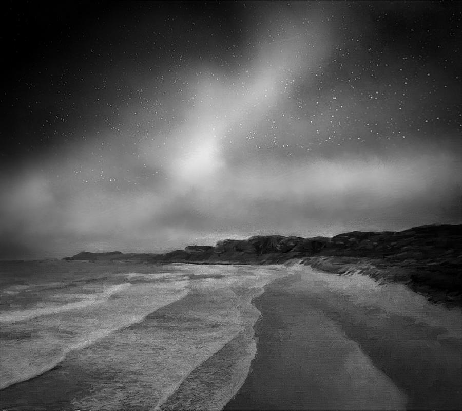 Islay Dreaming # 4 - Black and White Digital Art by Don DePaola