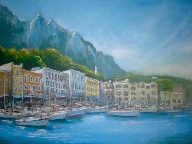 Isle of Capri Painting by Dave Wilhelmsen - Fine Art America