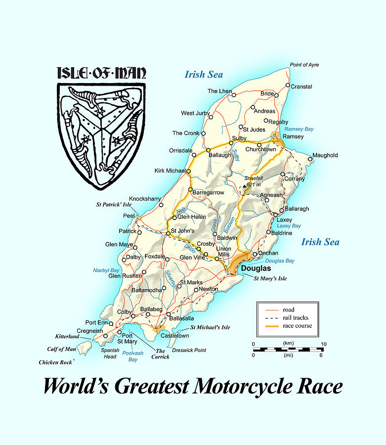 Isle of Man Motorcycle Race Digital Art by Gary Grayson Pixels