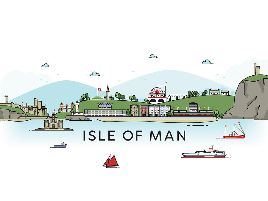 Isle of Man Skyline Digital Art by Arn And Marley Fine Art America