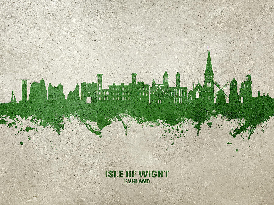 Isle of Wight England Skyline #76 Digital Art by Michael Tompsett
