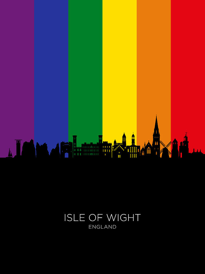 Isle of Wight England Skyline #85 Digital Art by Michael Tompsett