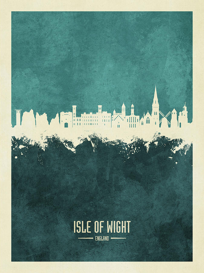 Isle of Wight England Skyline #93 Digital Art by Michael Tompsett