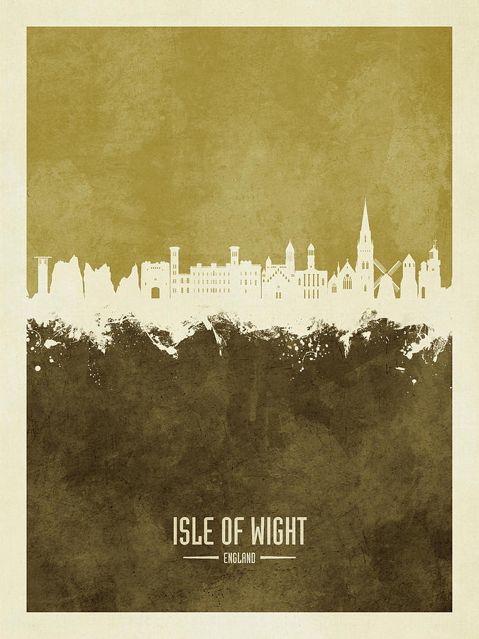 Isle of Wight England Skyline #95 Digital Art by Michael Tompsett