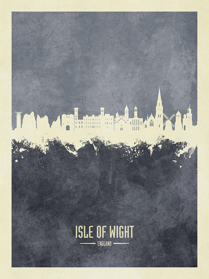 Isle of Wight England Skyline #96 Digital Art by Michael Tompsett