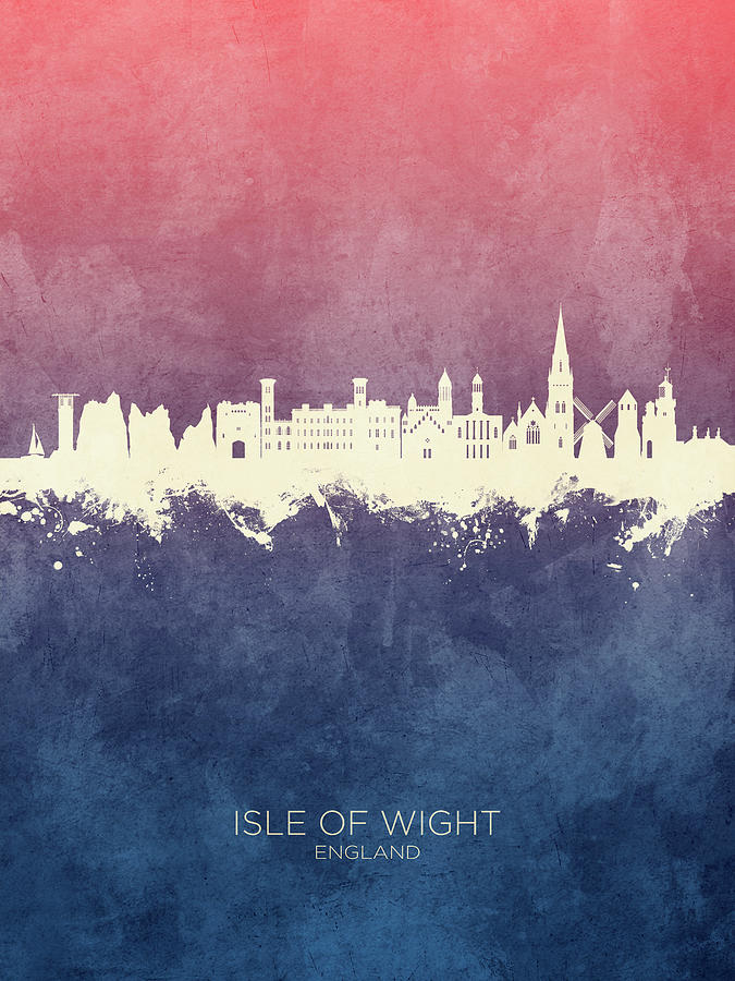 Isle of Wight England Skyline #98 Digital Art by Michael Tompsett