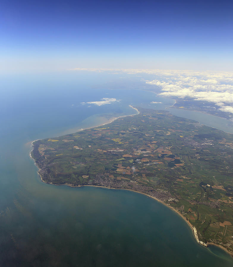 Isle of Wight, inflight shot Photograph by Tony Mills