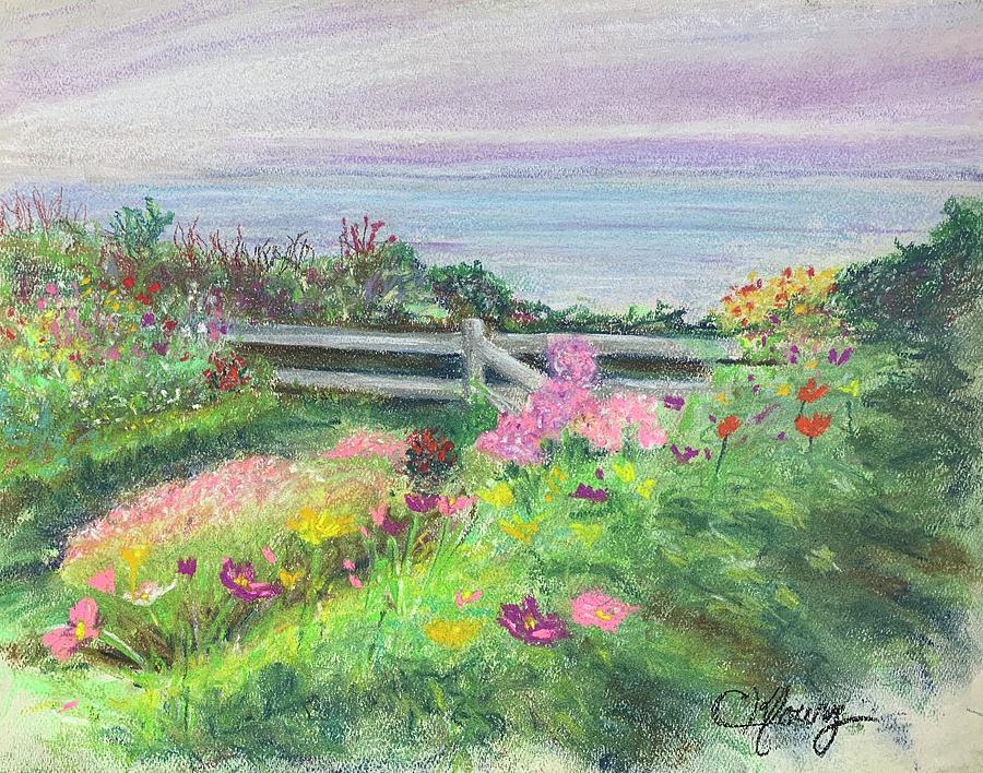 Isles of Shoals Garden Painting by Christine Kfoury