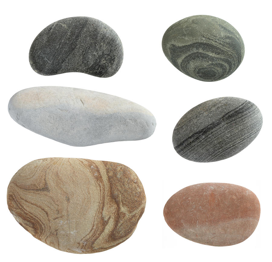 Isolated Pebbles Stone Photograph by Pobytov
