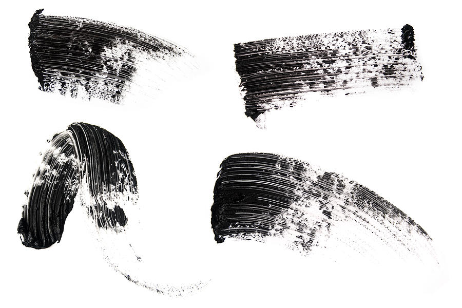 Isolated picture of mascara smears Photograph by Wekwek