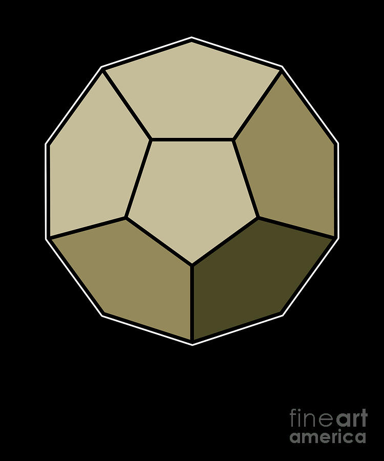 Isometric Form 2d Dodecahedron Geometric Shape Geometry Math Teacher ...