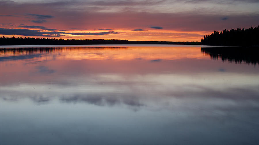 Ispuchaw Lake Sunset Photograph by Dan Fehr - Pixels