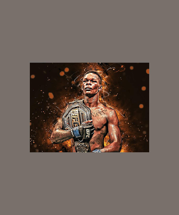 Israel Adesanya -01 Digital Art by Kha Dieu Vuong - Fine Art America