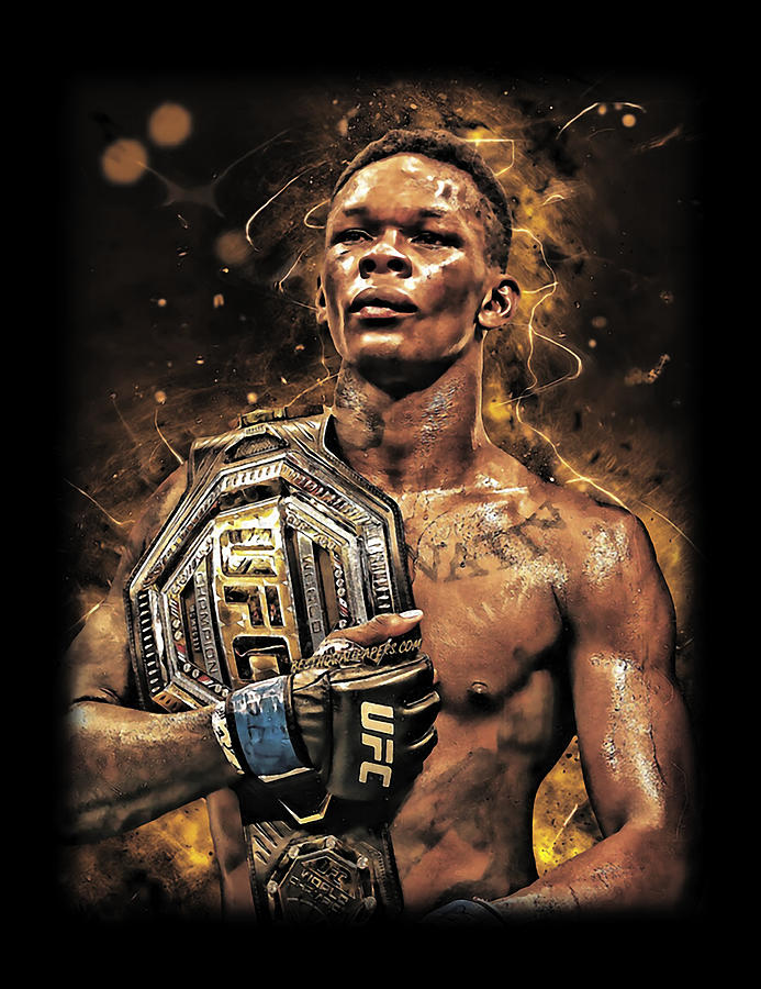 Israel Adesanya UFC Digital Art by Amanda J Wilfong