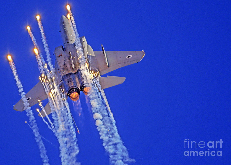 Israeli Air force IAF F-15 Baz Fighter jet in flight h9 Photograph by ...