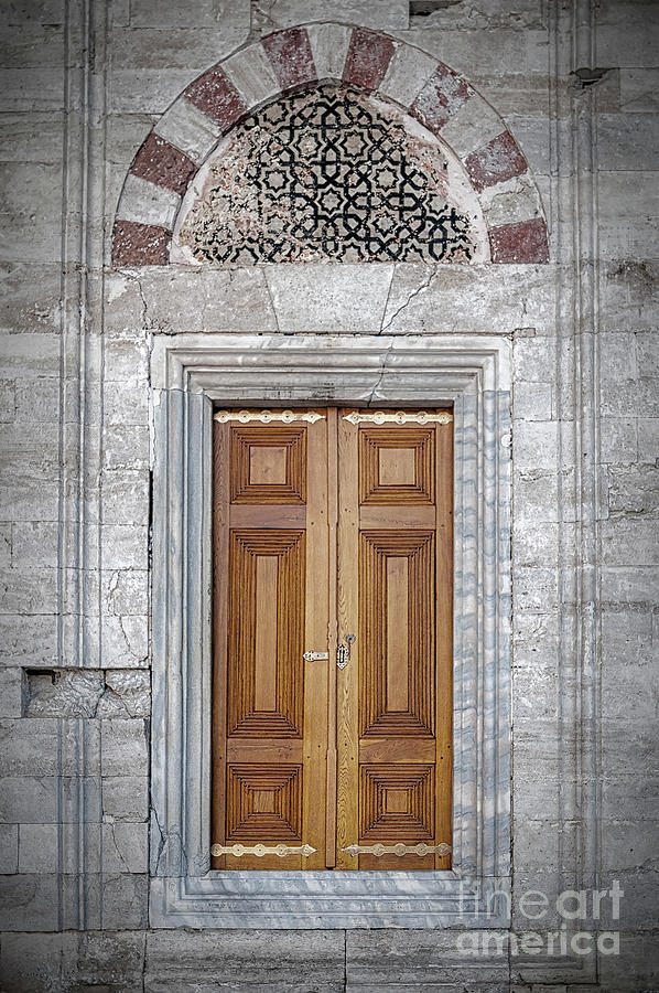 Byzantine Photograph - Istanbul Mosque Doors by Antony McAulay