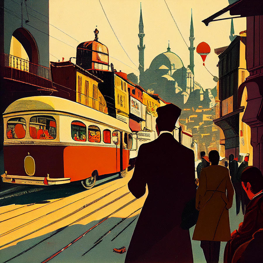 Istanbul scene illustrated by Georges Fran fd c ac add dff by Asar ...