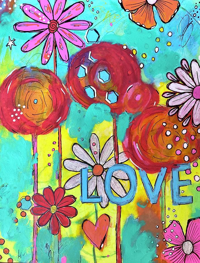 It All Starts with Love Painting by Lori McKinnon - Fine Art America