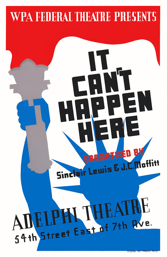 It Cant Happen Here - Federal Theatre Project - 1937 Wpa Painting