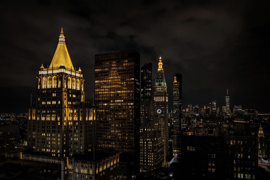 It Is 9-30 PM in Manhattan Photograph by Elvira Peretsman