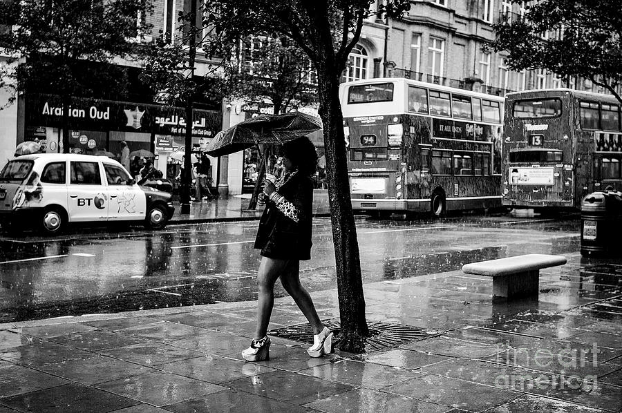 It is raining in London   Photograph by Cyril Jayant