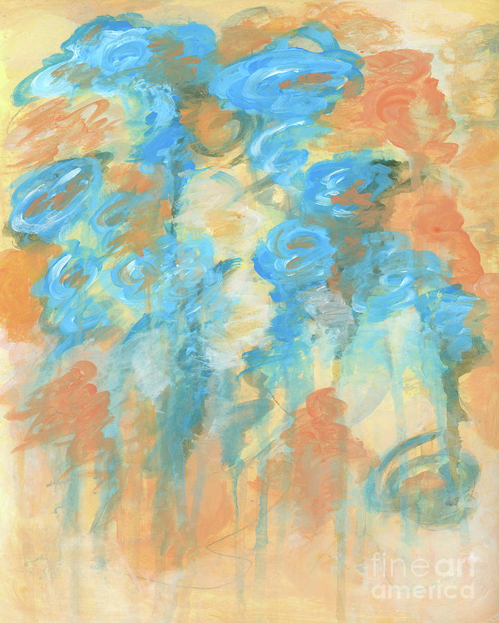 It Is Well Painting - It is Well, Abstract Floral Painting by Itaya Lightbourne It Is Well Painting - It is Well, Abstract Floral Painting by Itaya Lightbourne