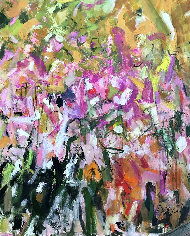 Abstract Painting - It Might As Well Be Spring by Sandy Welch