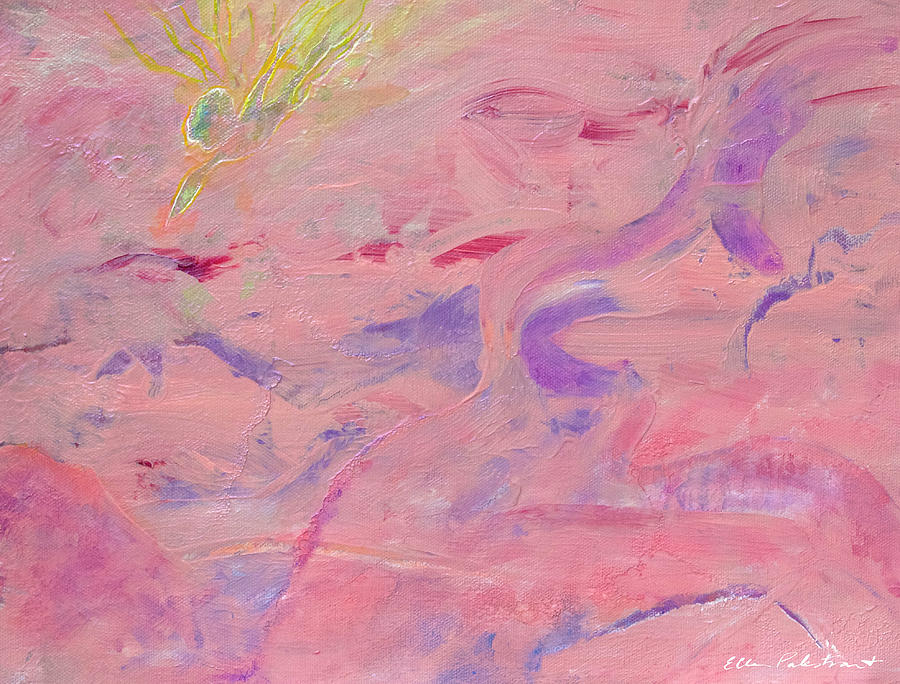 It Was Five-to-Pink in an Any-Colored Sky Painting by Ellen Palestrant