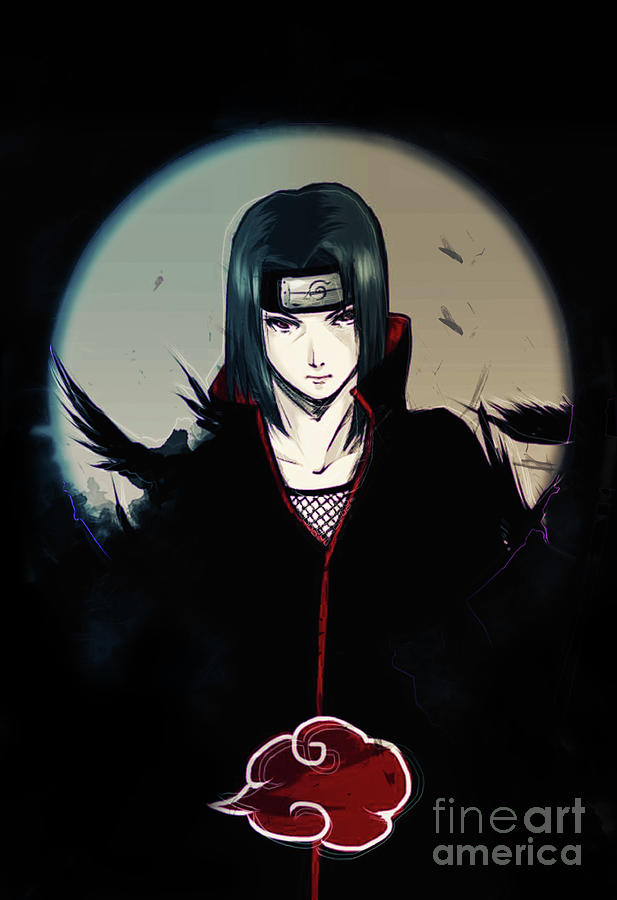 Itachi Black Digital Art by Nguyen Hoang Ngu - Fine Art America