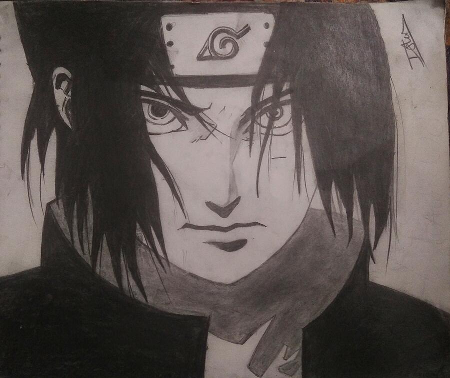 Itachi uchiha sketch Drawing by Ishan Ahmed - Fine Art America