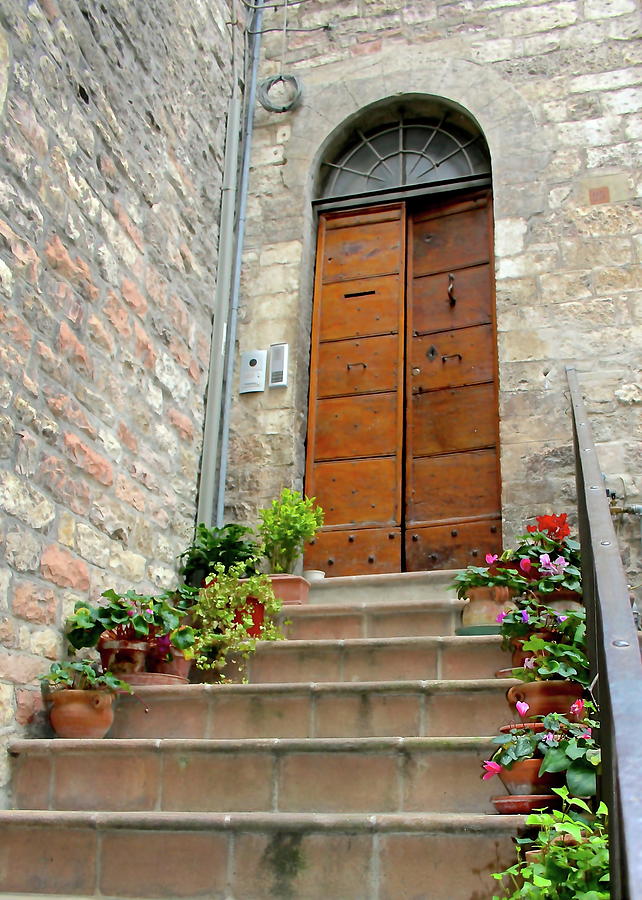 Italian Arched Doorway Photograph by Joy Buckels