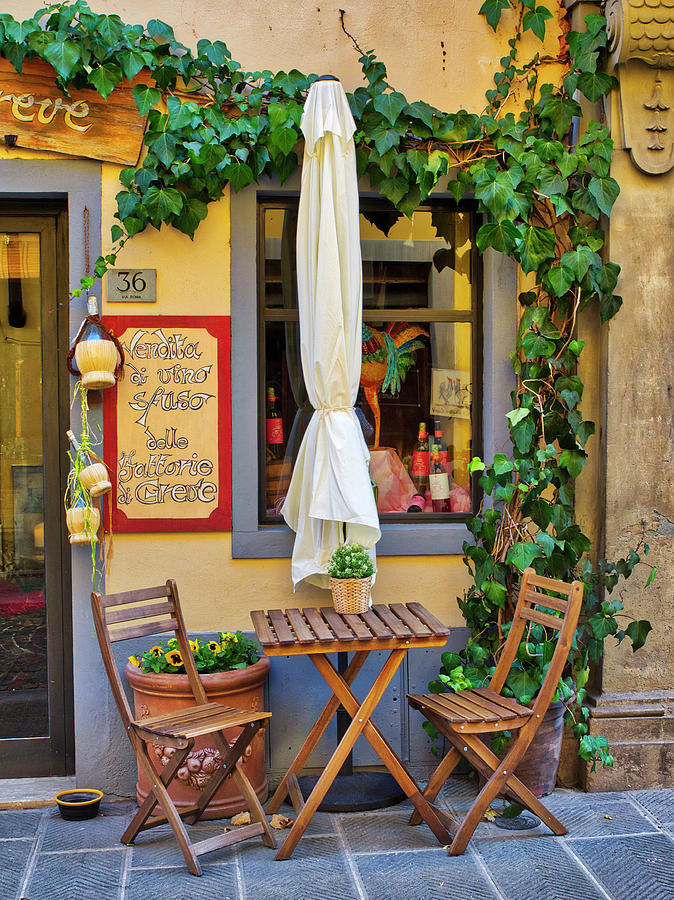 Italian Cafe Photograph by Eggers Photography