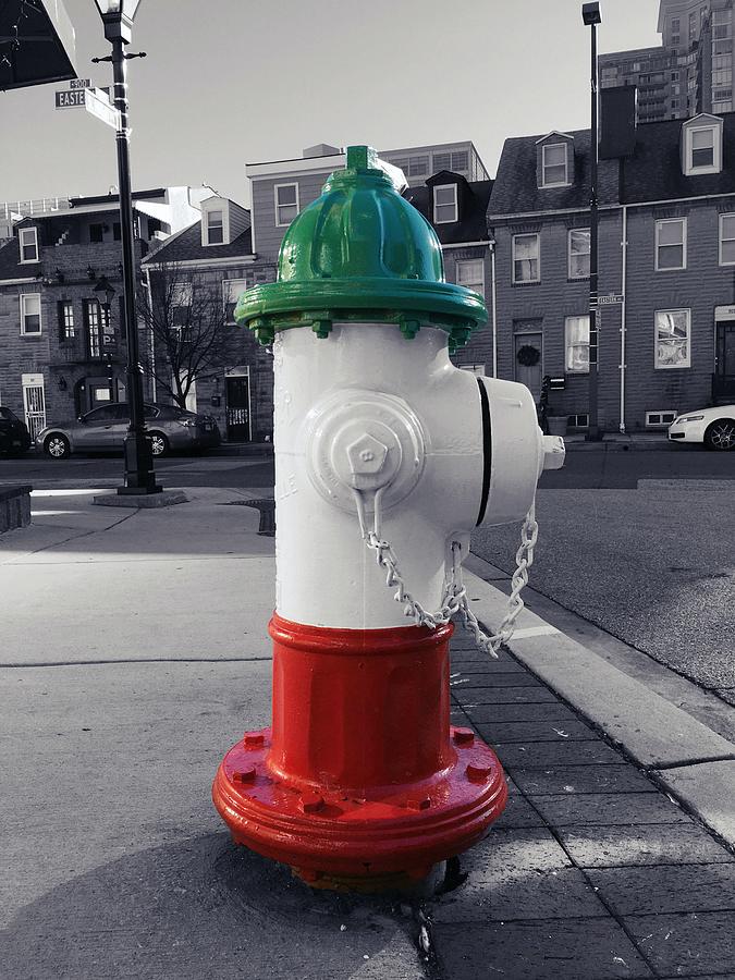 Italian Fire Hydrant in Little Italy Baltimore Maryland  Photograph by Marianna Mills