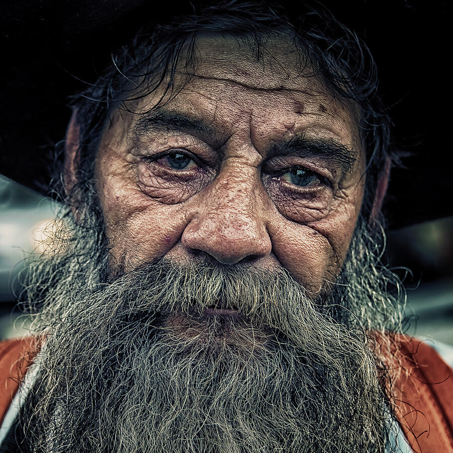 Portrait Photograph - Italian Homeless by Manjik Pictures