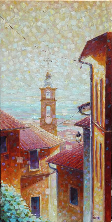 Cuneo Painting - Griseldas Tower by Robert Buntin