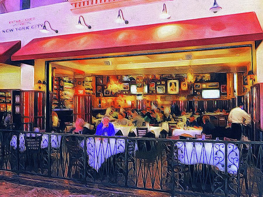 Italian Restaurant at Forum Shops Caesars Palace Las Vegas Mixed Media by Tatiana Travelways