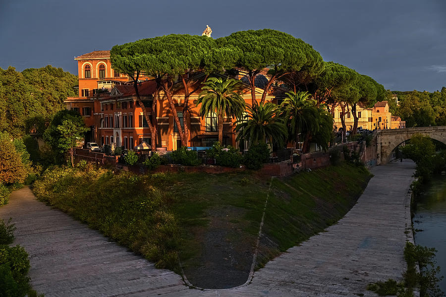 Italian Vacations - Rome - Fatebenefratelli Isola Tiberina Photograph by Jenny Rainbow