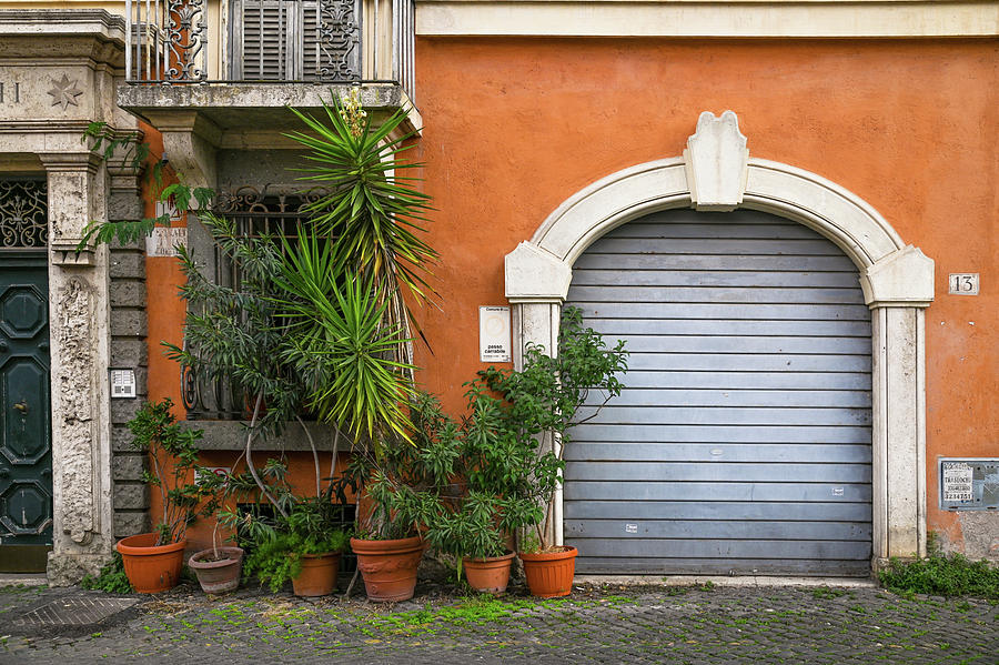 Italian Vacations - Rome - House at Via Corsini 1 Photograph by Jenny Rainbow