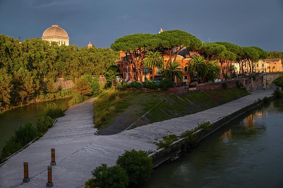 Italian Vacations - Rome - Isola Tiberina 1 Photograph by Jenny Rainbow