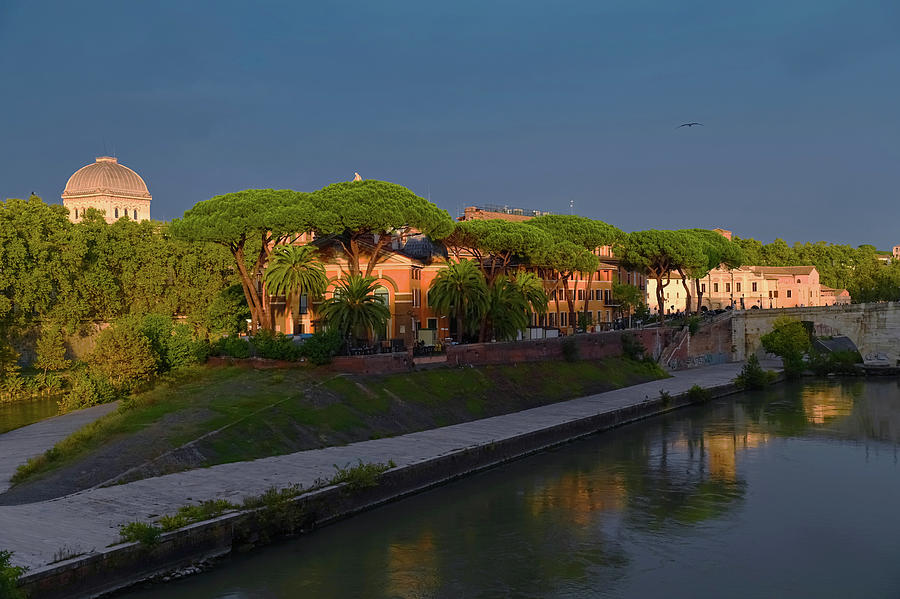 Italian Vacations - Rome - Isola Tiberina Photograph by Jenny Rainbow