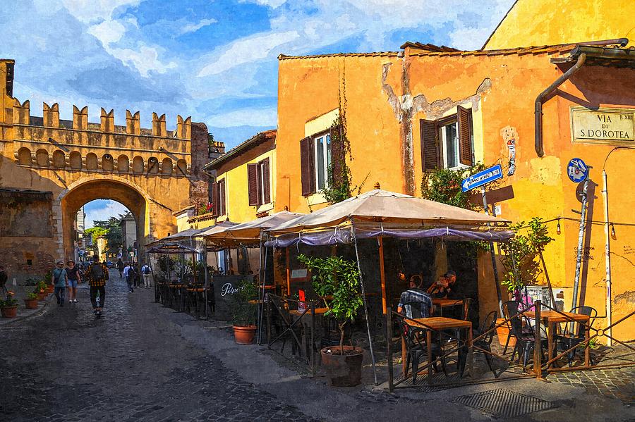 Italian Vacations - Rome - Trastevere Streets 4 Photograph by Jenny Rainbow
