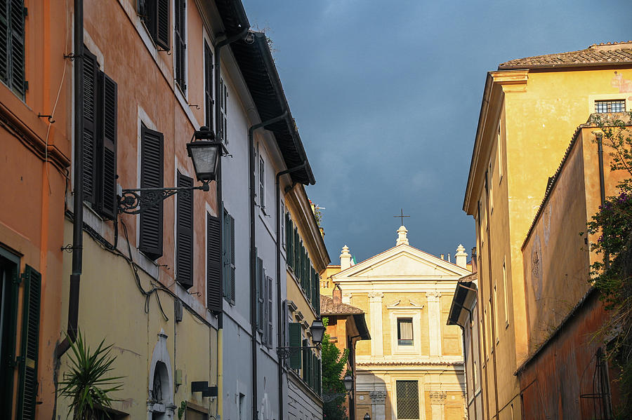 Italian Vacations - Rome - Trastevere Streets 8 Photograph by Jenny Rainbow