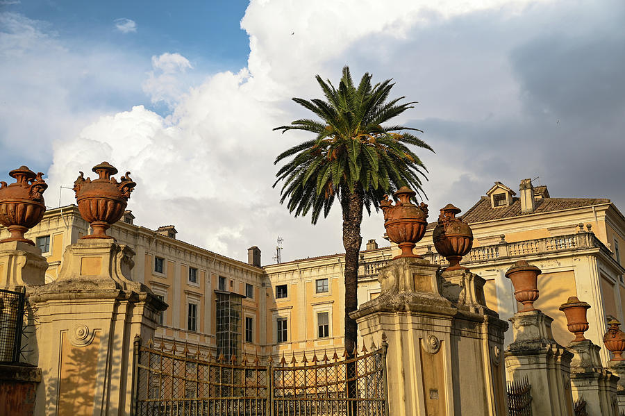 Italian Vacations - Rome - Villa Corsini 2 Photograph by Jenny Rainbow