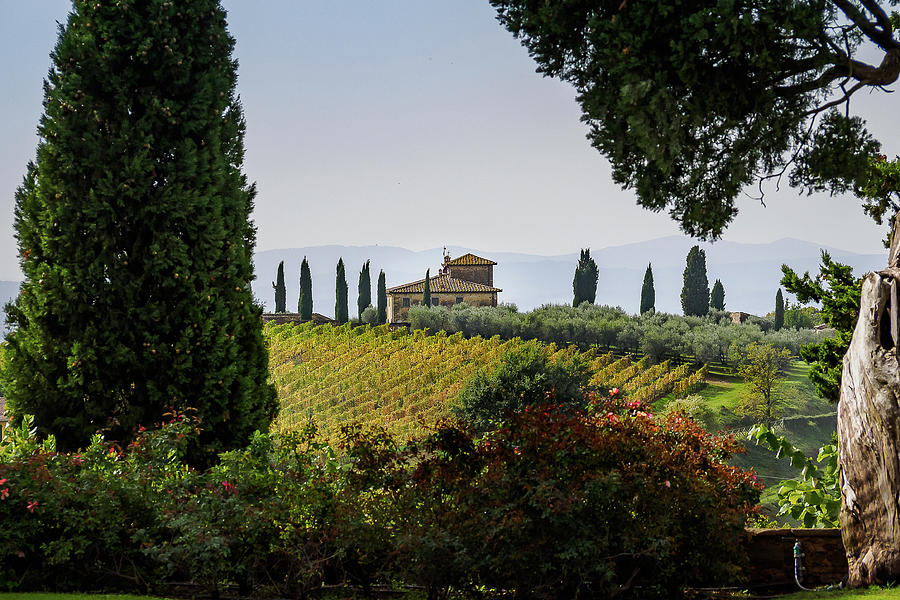 Italian villa in the countryside Photograph by Robert Miller