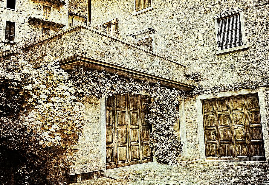 Italian Wooden Front Entrance Photograph by Ramona Matei