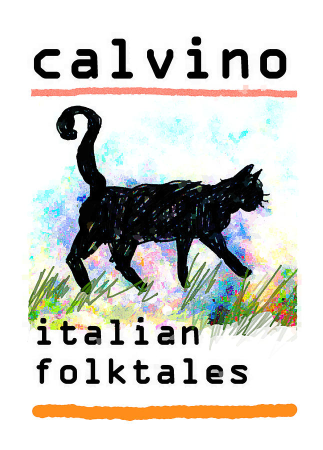 Italo Calvino  Folktales Poster Drawing