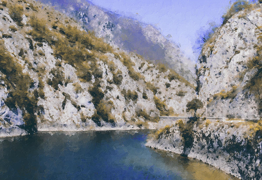 Italy, Lake San Domenico - 01 Painting by AM FineArtPrints