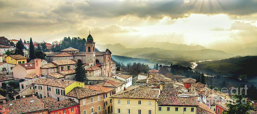 italy panoramic horizontal background emilia romagna region Rimini province local landmarks Photograph by Luca Lorenzelli